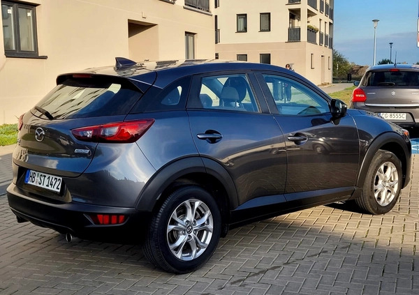 Mazda CX-3 cena 67500 przebieg: 110857, rok produkcji 2018 z Moryń małe 79